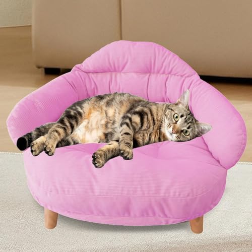 Hundestuhl – Haustiersofa | Eckhundebett | Sofas und Stühle für Hunde | Hundesofabett | Abnehmbare Couch Hundebett Hundesofa Couch | Weicher Haustiercouchstuhl, atmungsaktives Katzennestbett für das W