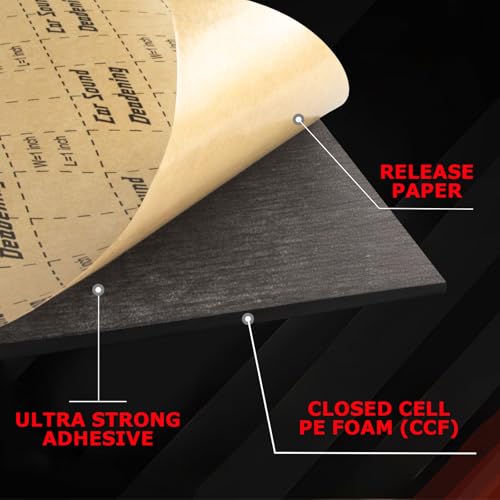 Image of 157 Mil Car Sound Deadening Mat, Sound Deadener Material 19 Sq Ft, 1 Roll