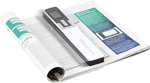 Iriscan Book 5-Portable Scanner, Photo Scanner, Documents Scanner 1200Dpi, Flat Scanning, Sd Card, Battery, Usb, No Driver, Pdf To Word, Readiris Ocr Win Mac White #TOP2