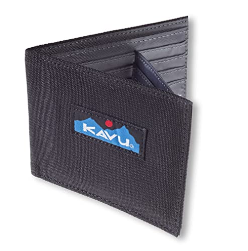 KAVU Yukon Bi Fold Cotton Canvas Wallet-Black