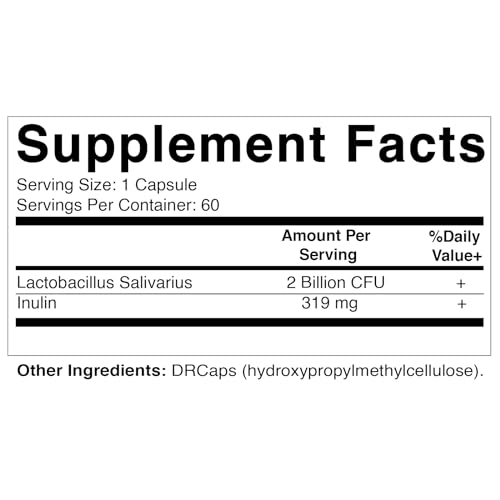 image for Vitamatic Lactobacillus Salivarius 2 Billion per DR Capsule - 60 Count
