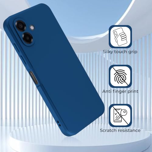Image of A rtistque Back Cover Case for Samsung Galaxy M17e 5G / A07 / F70e / M07 / F07 / A07 5G | Premium Matte Cover | Camera Protection | Shockproof | Stylish Design Samsung Galaxy M17e Back Cover - Blue