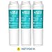 AQUACREST Exterior Refrigerator Water Filter, Compatible with GE SmartWater Twist and Lock in-Line GXRLQR Water Filter (Pack of 3)