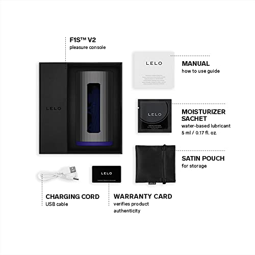 Lelo F1S V2 Waterproof Sucking Male Masturbator, Male Adult Sex Toys, Pocket Pussy, Male Stroking Toys, Sex Toys For Men, Male Stroker With 4 Vibrating Patterns, Vibrator For Sex For Men, Blue #TOP1