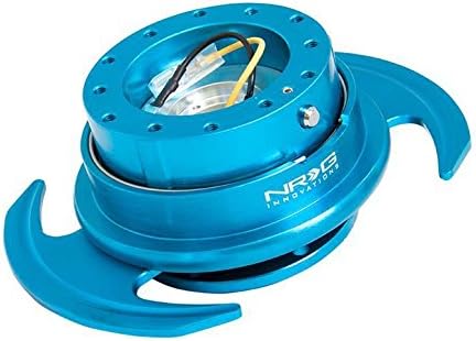 NRG Innovations, SRK-650NB, 6 Hole Steering Wheel New Blue Quick Release Hub Adapter with Handle Gen 3.0 SRK-650NB