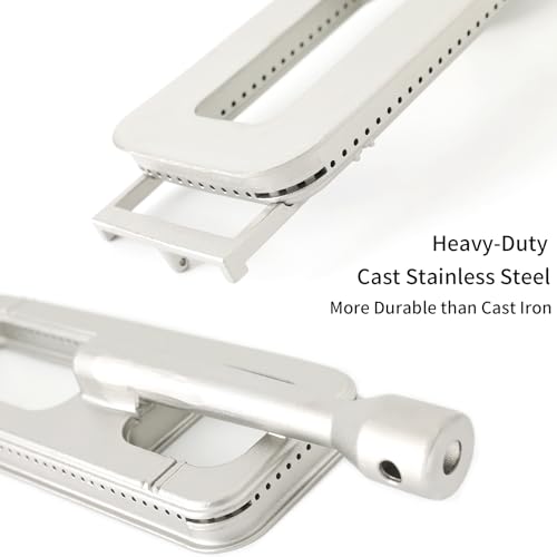 Beurbcikue Cast 304 Stainless Steel Grill Burner Replacement Parts for Coyote Members Mark Grand Hall Y0101XC Y0202XC Y0660 608SB Grill Parts for RCS Sam's Club Bakers and Chefs, 15.8", 3 Pack by Beurbcikue - Image 3