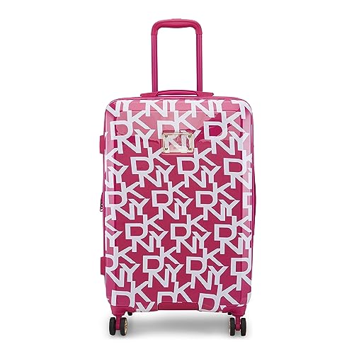 Image of DKNY Deco Signature Range Dark Pink Color 24 inch Medium Trolley