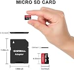 EASTBULL 128MB Micro SD Card (128GB Pitch) 128MB SD Memory Cards Full HD Video 90MB/s UHS-I U1 Class 10 for Surveillance Camera (10 Units & 2 Adapters)