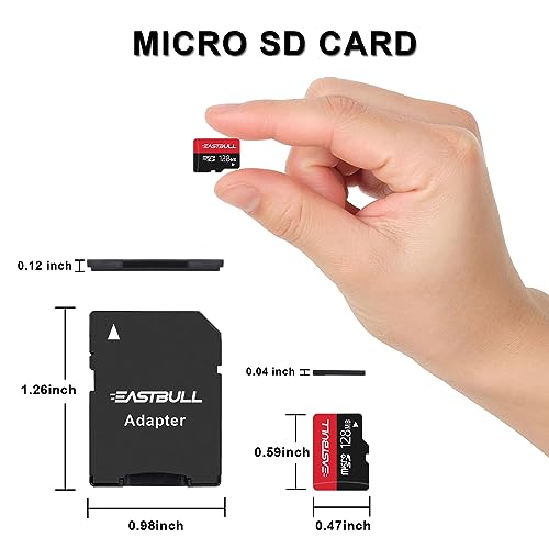 (Not 128GB) 128MB 10-Pack of Micro SD Cards, EASTBULL SD Memory Cards 128MB SD Cards Pack Full HD Video 90MB/s UHS-I U1 Class 10 for Surveillance Security Cam (10 Units and 2 Adapters) by EASTBULL - Image 4