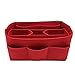 LEXSION Felt Handbag Organizer ,Insert purse organizer Fits Speedy Neverfull Red M