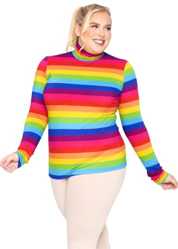 Image of Womens Turtle Neck | Long Sleeve and Sleeveless Top | Plus Size XL-7X | Tops Women White Turtleneck Women