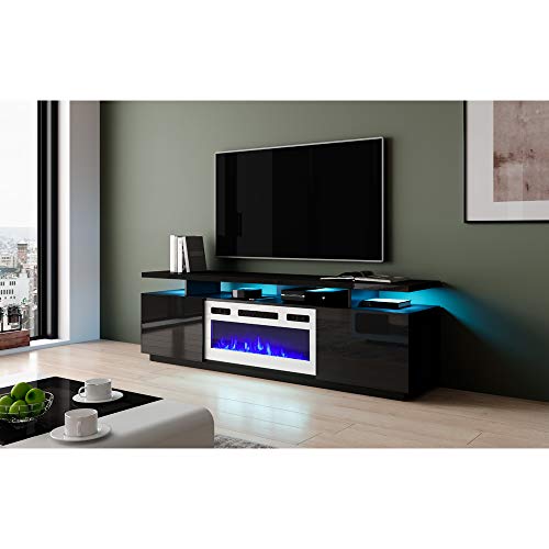 Meble Furniture Eva-KWH Electric Fireplace Modern 71" TV Stand