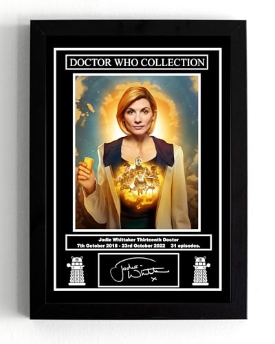 Photo encadrée Jodie Whittaker Doctor Who format A5 reproduction signée