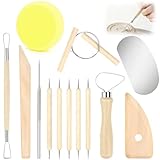 5. Poterie adulte kit complet:13 outils essentiels pour vos projets. Ce kit contient 13 outils poterie incontournables : boucles, couteaux, spatules, éponges, fils de coupe et outils de modelage variés. Chaque pièce du kit argile autodurcissante est conçue pour répondre à un besoin spécifique de sculpture ou de gravure. Cet outils sculpture argile est idéal pour les artistes, bricoleurs et enseignants souhaitant un matériel complet pour la création et la décoration artisanale.