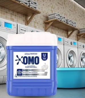 Lava Roupas Líquido OMO Perfect White 7L Limpeza Profunda, Brancu...