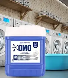 Lava Roupas Líquido OMO Perfect White 7L Limpeza Profunda, Brancura Intensa e Proteção das Fibras Roupas Brancas Sempre Impecáveis