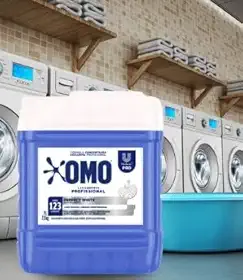 Lava Roupas Líquido OMO Perfect White 7L Limpeza Profunda, Brancura Intensa e Proteção das Fibras Roupas Brancas Sempre Impecáveis