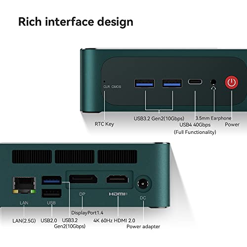Beelink Ser6 Pro Mini Desktop Computer With Amd Ryzen 7 7735Hs 8C/16T, 32Gb Ddr5 500Gb Nvme M.2 Ssd, Triple Display Hdmi Usb4 Dp Output Wifi 6, 2.5G Rj45, Bluetooth 5.2 W-11 Gaming Mini Computer #TOP1