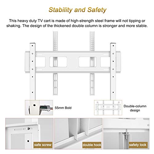REMYS soporte de TV para pisos 32-70" blanco miniatura 5