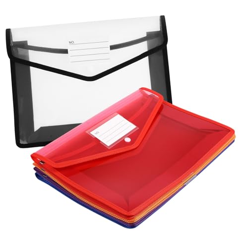Pochettes plastique A4 à bouton pour ranger vos dossiers volumineux sans les perdre