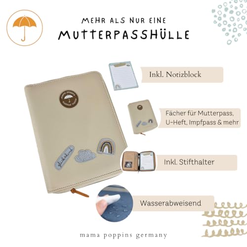 Étui pour carnet de santé et de maternité beige Glückskind - 7