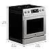 Kenmore Front Control Electric Range Oven with 5 Cooktop Elements with 7 Cooking Power Options, True Convection, Steam and Self Clean, Freestanding Oven, 4.8 cu. ft. Capacity Stainless Steel
