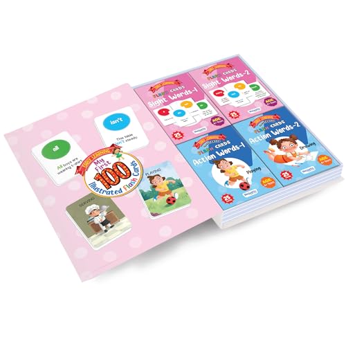 Image of The Book Tree Action & Sight Word Flashcards for Kids | 100 Early Learning Cards | Fun & Easy Word and Sentence Practice | Educational Flashcards for Preschool Learning & Toddler Activities