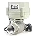 BACOENG 3/4" 110V/220V NC Motorized Ball Valve, NO/NC 2/3 Way BRASS/SS 1/2"-1" Available