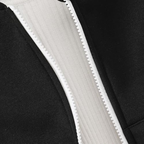 Little Girls Boys Fall Winter Zipper Hooded Coat Kids Long Sleeve Causal Jacket Classic Solid Trendy Sweatshirt with Pockets4