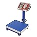 Waga platformowa Magazyn wagowy Wysyłka przemysłowa Komercyjna, niebieska składana waga podłogowa o dużej wytrzymałości Idealna do wysyłki bagażu Cena pakietu (60 kg / 20G)