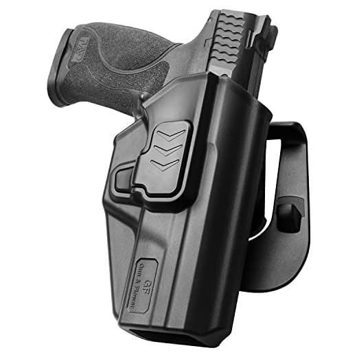 S&W SD9 VE & SD40 VE Holster, OWB Holster Fit: S&W SD9 VE & SD40 VE Pistol, Level II Retention, Outside Waistband Carry Paddle Holster, 360-Degree Adj,Right Hand,Fit 1.5 1.75 2.0'' Belt