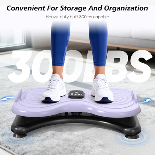 2025 New Waist Twister Machine Exercise,Waist Twister Fitness Tool with LCD Display& Resistance Bands for Core Exercise,300LB Home Gym Equipment for Slim Waist & Belly Fat Purple by yolid - Image 3