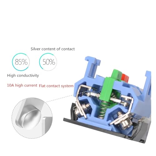 Bouton 22 mm blanc LA38A-11BN pour remplacer un commutateur cassé - 5
