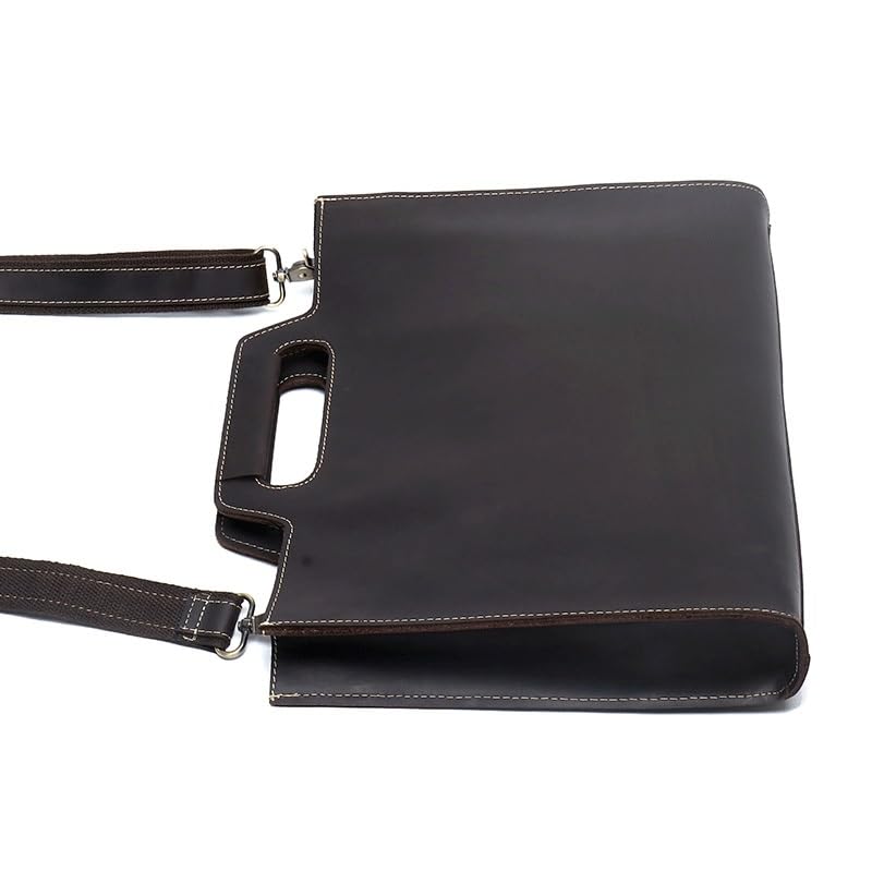 Handmade Vintage Handbag Business Briefcase Single Shoulder Crossbody Bag Large Capacity2
