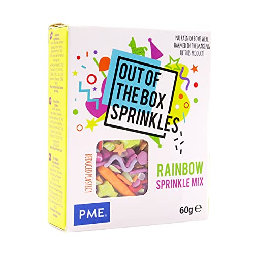 PME Out of the Box Sprinkles Themed Sugar Decorations 60g - Rainbow Mix