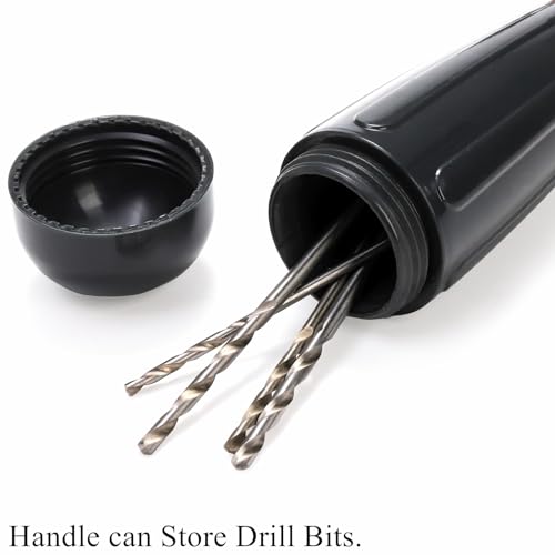 Cididu Manual Hand Drill 1/4-Inch Capacity, Speedy Hand Drill Set with 10 Pcs Drill Bits, Small Handheld Drills with Precision Drill Chucks for Wood, Plastic, Model Making and DIY Drilling