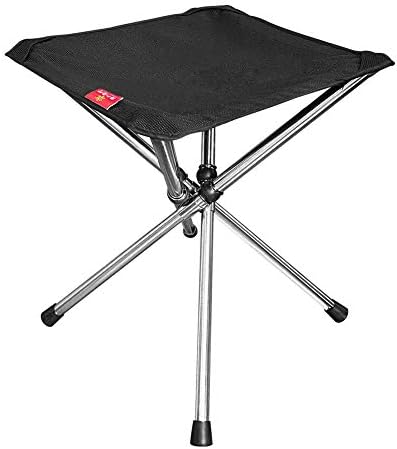 PORLAE Folding Stool Lightweight, Foldable Portable Camping Stool with Carry Bag, Portable Chair Durable Comfortable for Adults Fishing Hiking Gardening Beach