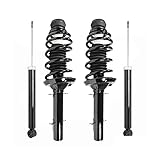 COMPLETESTRUTS - Front Complete Strut Assemblies with Coil Springs and Rear Shock Absorbers Replacement for 1999-2005 Volkswagen Jetta - Set of 4