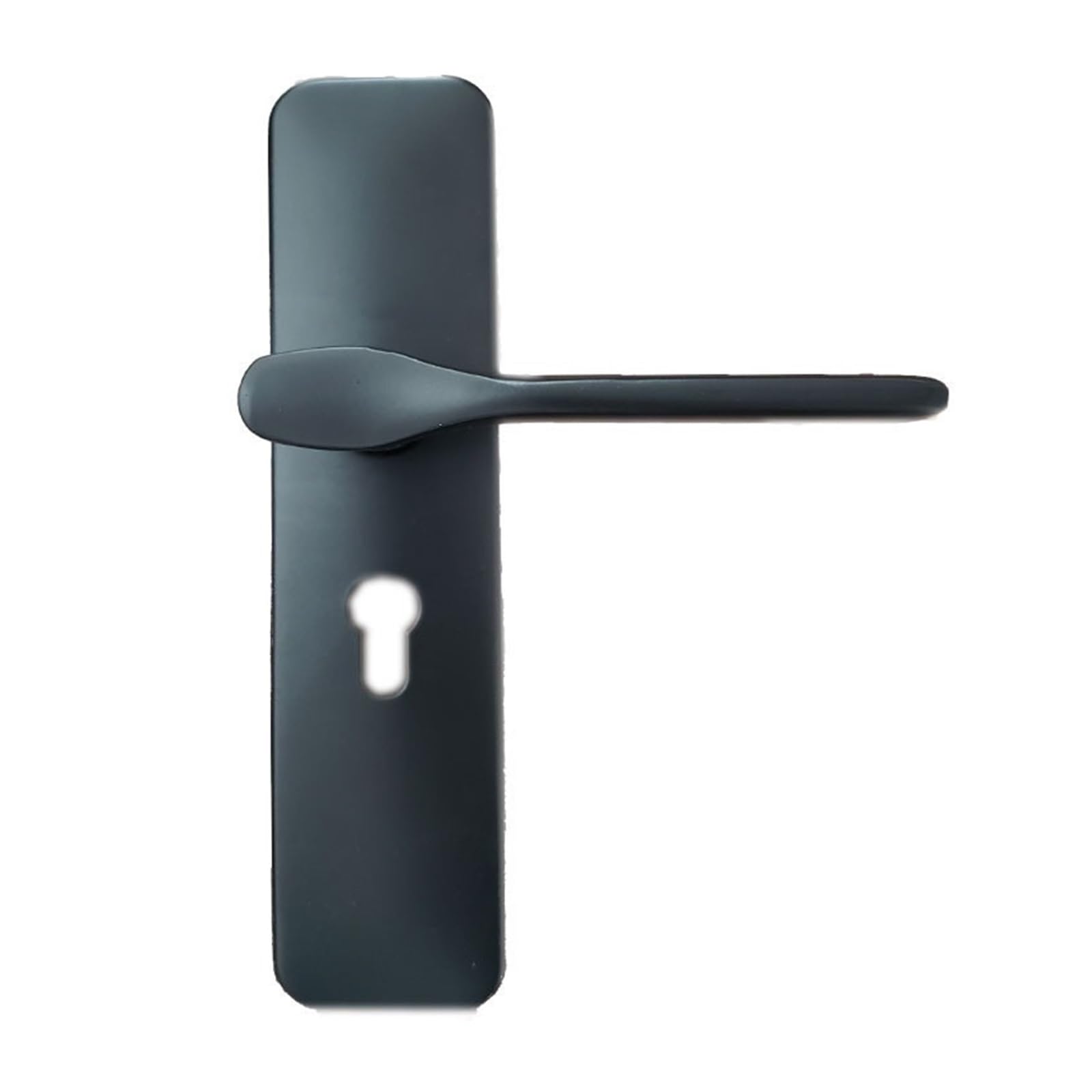 Serrure silencieuse de porte intérieure design noir Yahei entraxe 180mm en acier