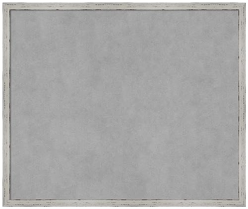 Amanti Art White Framed Magnetic Board, 25x21, Cottage Office Decor
