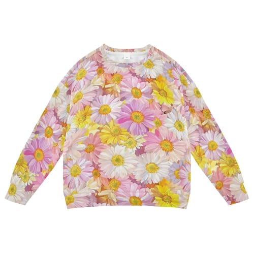 JUNZAN Brussels Iris Summer Flowers Big Boys Hoodie Sweatshirt Long Sleeve Boys Sweat Shirt Camping 4T