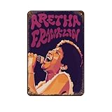 DWGFY Aretha Franklin Popsänger Blechschild, Vintage, 