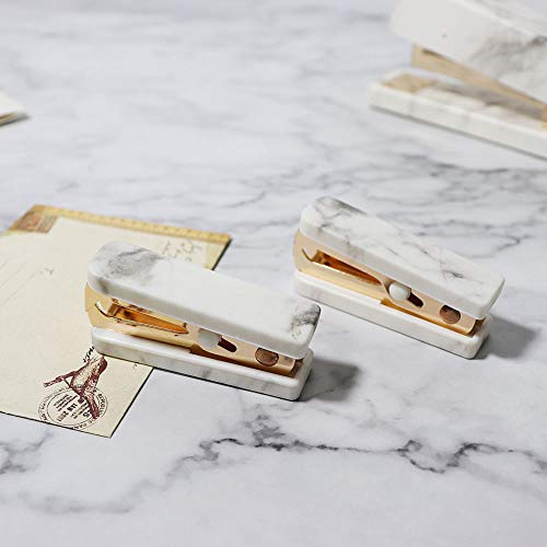 Multibey Staples Remover Tool For Office Staple Removal Puller Kit Gold Metal Jaws Stationery Marble White Texture School Home Desk Supplies Gift Idea (1 Pack) #TOP6