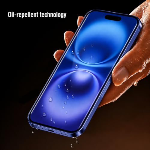 Image of Borderless Premium Tempered Glass Screen Protector Guard For iPhone 15 /16 (6.1 Inch, Pack of 1) | Edge to Edge Coverage With Easy to installation kit