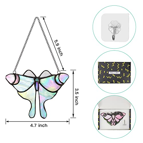 Butterfly Suncatcher, Garden Sun Catchers Stained Glass Window Hanging Decor (Blue) #TOP1