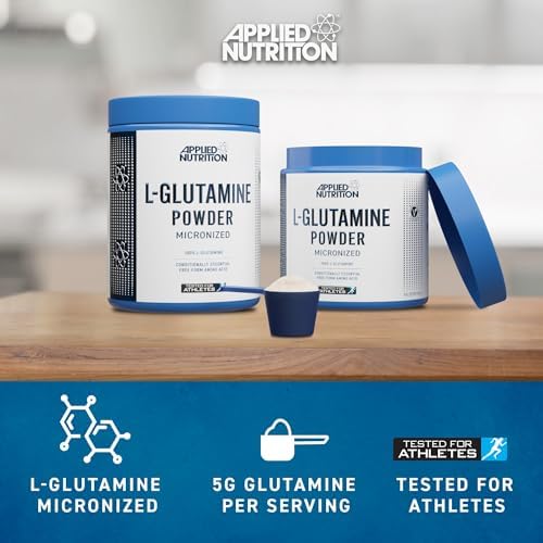 Applied Nutrition L Glutamine Powder - Amino Acid, Muscle Strength & Recovery, Boosts Immune System, Unflavoured (500g - 100 Servings) - Image 6