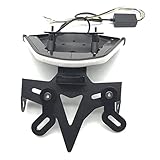 Sie können auch Rücklichter anbringen, um Ihr Motorrad einzigartiger und stilvoller zu machen Der Motorrad-Kennzeichenrahmen verfügt über ein professionelles Design, ist einfach zu installieren, erfordert keine komplizierten Werkzeuge und ist einfach zu bedienen