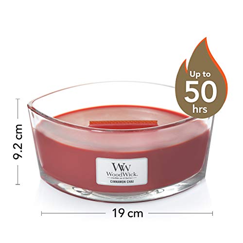 Woodwick Ellipse Scented Candle, Cinnamon Chai, 16Oz | Up To 50 Hours Burn Time #TOP1