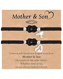 GBTBYS Mother Son Bracelet Son Gifts from Mom Dinosaur Forever Knot Bracelet Birthday Mothers Day Gifts for Moms Sons