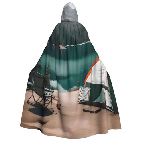 Cape à capuche de cosplay de 190 cm Serenity Lake pour déguisement adulte